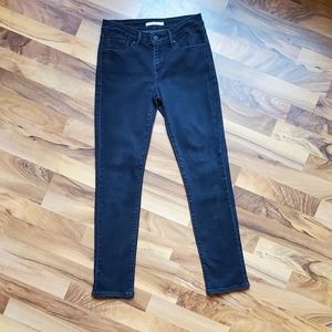 Like New Levi's Mid Rise Jeans Black Wash Size 4